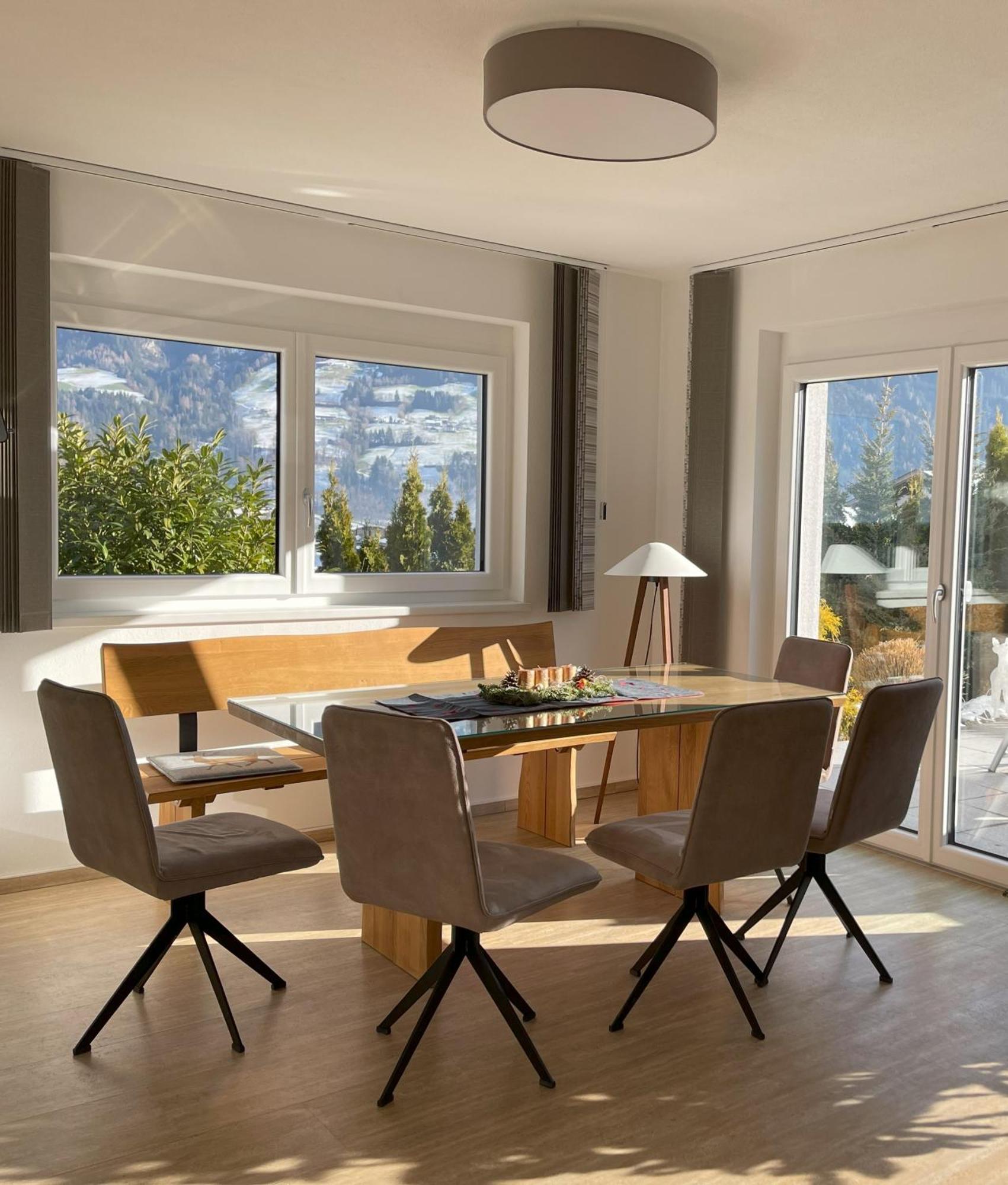 H21 - Modernes Ferienhaus 145Qm, 4Sz, Wellnessbereich Mit Sauna Und Dachterrasse Mit Panoramablick, Kuehlen Und Heizen Mit Geothermie Fugen Bagian luar foto